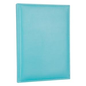 Deri Defter Günlük Journal Ajanda Tarihsiz Düz 160 Yaprak Rainbow Vegan 14x20 cm Turkuvaz