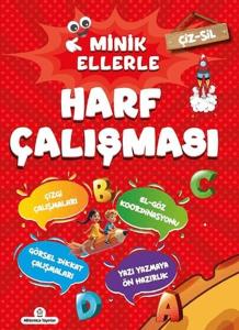 Çiz - Sil Minik Ellerle Harf Çalışması (Kalem Hediyeli)