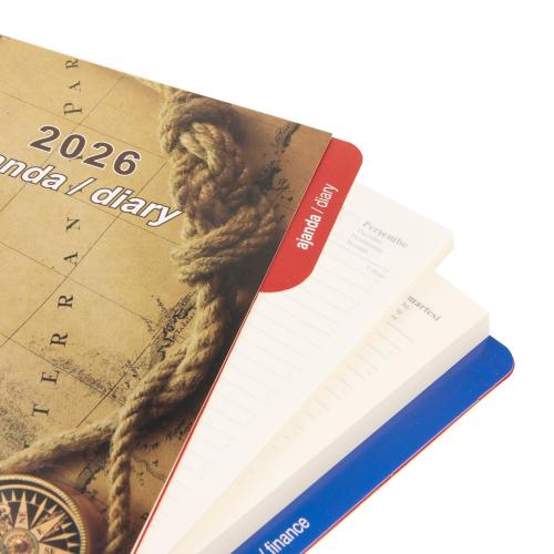 2026 Organizer Ajanda Yedeği 4 Delikli A5 Tarihli Çizgili Blok ivory K