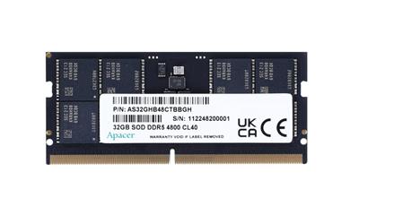 Apacer 16GB DDR5 4800Mhz CL40 1.1V FS.16G2A.PTH Notebook Ram | | Apace
