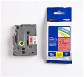 Brother TZE-431 12 mm Kırmızı Üzeri Siyah Laminasyonlu Etiket | | Brot