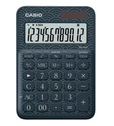 Casio MS-20UC-JBU 12 Hane Lacivert Desenli Masa Üstü Hesap Makinesi | 