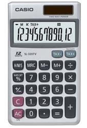 Casio SL-320TV-W-DP 12 Hane Cep Tipi Hesap Makinesi | | Casıo