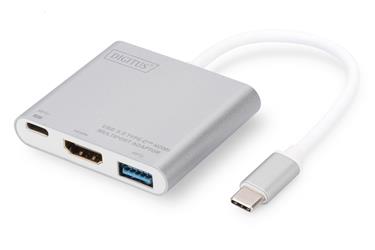 Digitus DA-70838 USB 3.0 (USB Tip C) - HDMI Grafik AdaptörüUSB 3.0 Hub