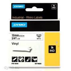 Dymo 18444 RhinoPRO Renkli Vinil 12mmx5,5m Beyaz-Siyah | | Dymo