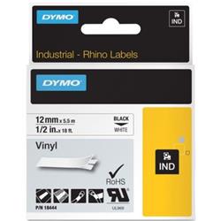 Dymo RhinoPRO Renkli Vinil 12mmx5,5m Sarı-Siyah 18432 | | Dymo