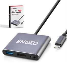 ENKADO EKD-TP43 TYPCE-C TO 3 İN1 HDMI +PD +USB 3,0 ADAPTÖR | | Enkado