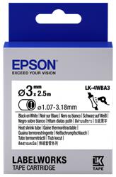 Epson LK-4YBA3 Sarı Üzeri Siyah Makaron (1,07-3,18 mm çap) 2,5Metre | 