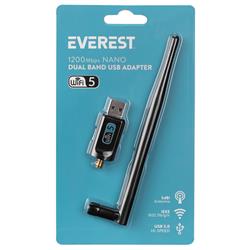 Everest EWN-AC1200 2T2R 1200Mbps 2.4GHz-5GHz Wifi USB3.0 Kablosuz Adap