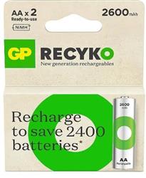 GP AA 2600 mAh Şarjlı Kalem Pil 2'li Paket GP270AAHCEMTR-2GB | | Gp