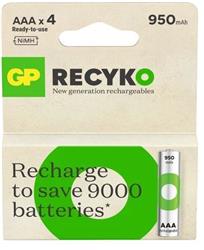 GP AAA 950 mAh Şarjlı İnce Kalem Pil 4'lü Paket GP100AAHCEMTR-4LÜ | | 