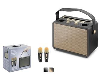 Hadron 530M Gold Bluetooth Karaoke 2 Mikrofonlu Speaker10W 240-120-190