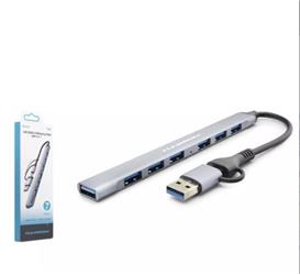 Hadron Hdx7857 Usb + Type-C Hub 7In1 1-Usb3.0 6-Usb2.0 Gri | | Hadron