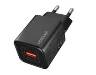 Hytech HY-XEG35 Type USB-C 35W PD + 18W USB QC 3.0 GAN PD-PPS Siyah Hı