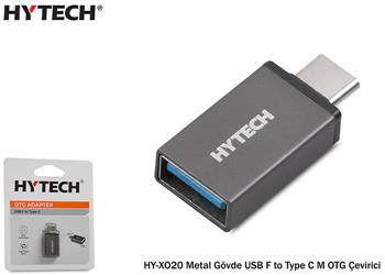 Hytech HY-XO20 Gümüş Metal Gövde USB F to Type C M OTG Çevirici | | Hy