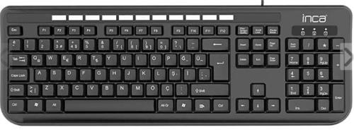 Inca IK-254QU Kablolu Q-USB Multimedya Black Laser Prınt Klavye (Kablo