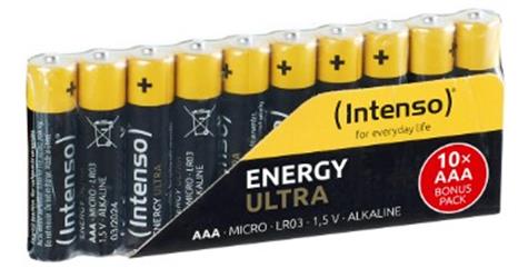 İntenso PBIN-558 LR03 AAA Boy Ultra Alkalin İnce Kalem Pil 10lu Paket 