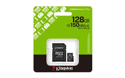 Kingston SDCS3-128GB 128GB microSDXC Canvas Select Plus Gen3 150MB-s A