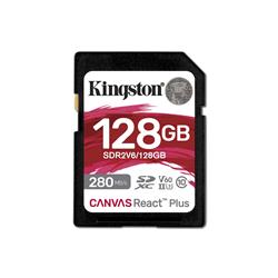 Kingston SDR2V6-128GB Canvas React Plus SDXC UHS-II 280R-100W U3 V60 f