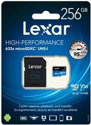 Lexar 512gb microSDXC™ UHS-I, SD adaptörlü, 100 MB-snye kadar okuma, 7