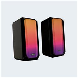 Mikado MD-356 2.0 5Wx2CH RGB Ledli Siyah USB Multimedia Oyuncu Speaker