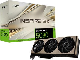Msi GeForce RTX5080 16G INSPIRE 3X OC 16GB GDDR7, DPx3, HDMIx1, DLSS 4