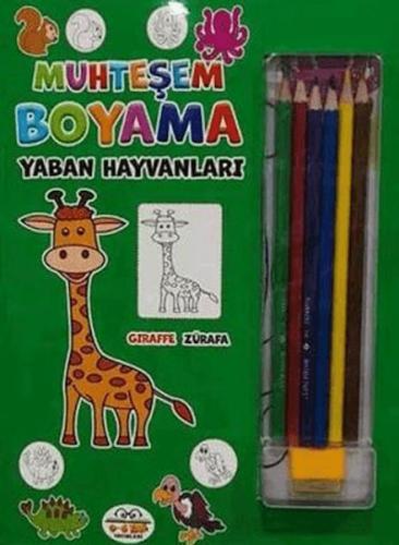 Muhteşem Boyama - Yaban Hayvanları + 6lı Boya Kalemi | Kolektif | 0-6 