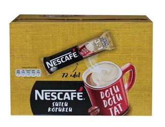 Nestle Nescafe 3ü1 Arada Sütlü Köpüklü 72 Adet 17,4gr 12584220 | | Nes