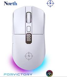 North Odin Pro WL Beyaz 26K DPI 750 IPS 70G UltraLight RGB Kablosuz Ga