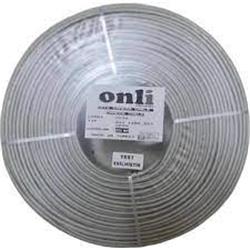 onli on-2201 2+1 1x0,22 mini Coax 2x0,22mm 250 metre CCA Kamera Kablos