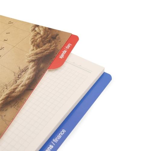 Organizer Ajanda Yedeği 4 Delikli A5 Tarihsiz Kareli Blok ivory Kağıt 15x21 cm