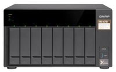 QNAP TS-873AU-RP-4GB Ram 8 HDD Yuvalı Siyah Rack Nas Çoklu Depolama Ün