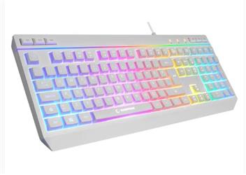 Rampage KM-R57 Beyaz RGB Aydınlatmalı Q Oyuncu Multmedia Klavye ve 128