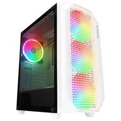 Rampage ZUKO 600W 80+ BRONZE Beyaz 4-14cm Rainbow Fan Metal Panel Temp