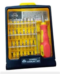 Real Kıng Yuvarlak Tornavida Set Kare 32 Parça Tdr-472 | | Real Özs