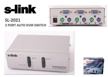 S-link SL-2021 2pc-1mn vga+ps-2 Manuel Kablolu Kvm Switch | | S-Link
