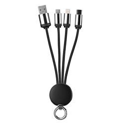 S-link SL-CP110 20cm 2A MicroUSB+Lightning+TypeC 3 in 1 LED Logolu Şar
