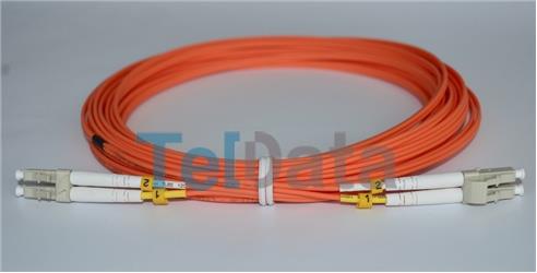 TELDATA TLD-LCLCOM31 LC-UPC-LC-UPC MM DX OM2 1 METRE FIBER OPTIK PATCH