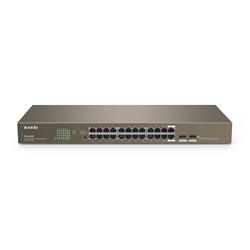 Tenda TEG1024F 24 Port 10-100-1000 Mbps + 2 Port SFP Switch Çelik Kasa
