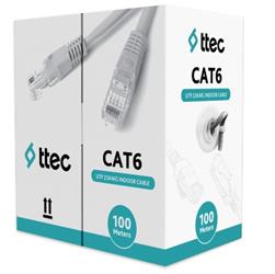 Ttec KBL-CAT6-23CCA-IN100G İç Mekan PVC Gri 100 metre Kablo | | Ttec P