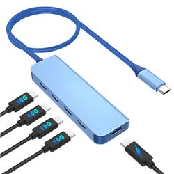 Vcom CUE11s Type-C To 4-Usb-C (10GBps)+Pd 3.0 100W Mavi Çoklayıcı | | 